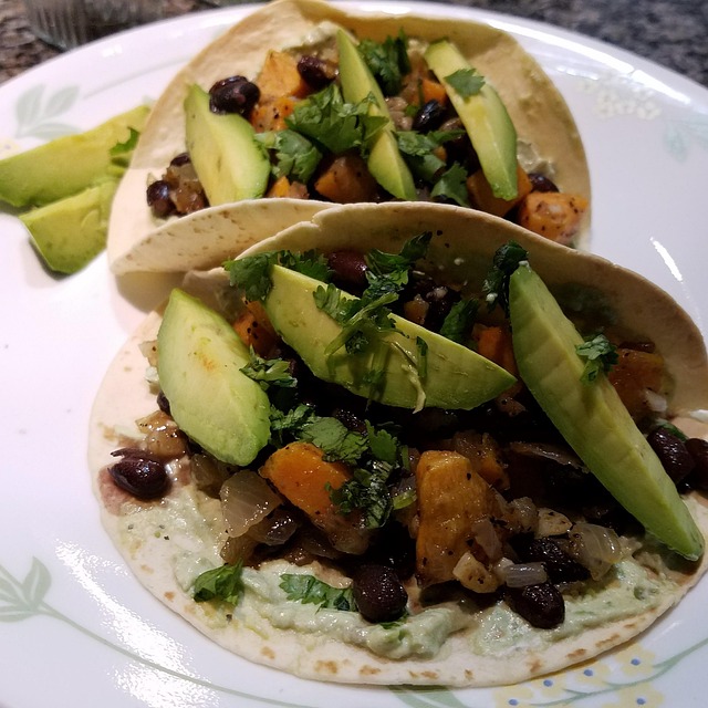 Simple 15-Minute Black Bean Tacos Accompanied by Avocado Salsa